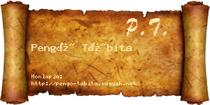Pengő Tábita névjegykártya